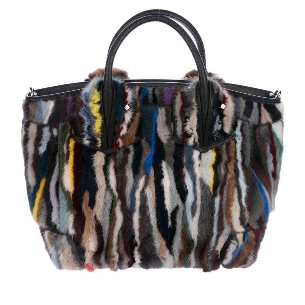 Christian Louboutin mink tie-dye bag